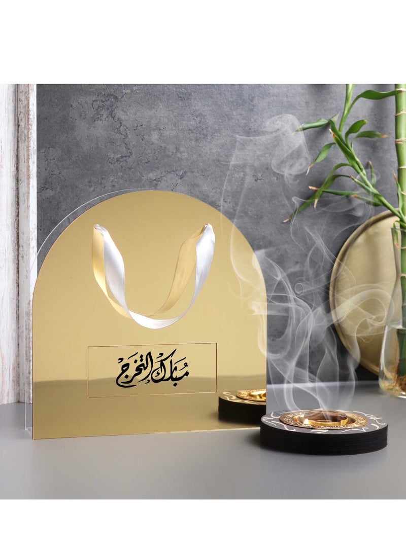 Story Of Candle An Incense Burner with Distinctive Arabic Engravings, a Luxurious Bag Made of White and Transparent Acrylic, a Box Containing Natural Oud Chips, and two Packages of a Quarter Tola of Luxurious Musk. - Image 3