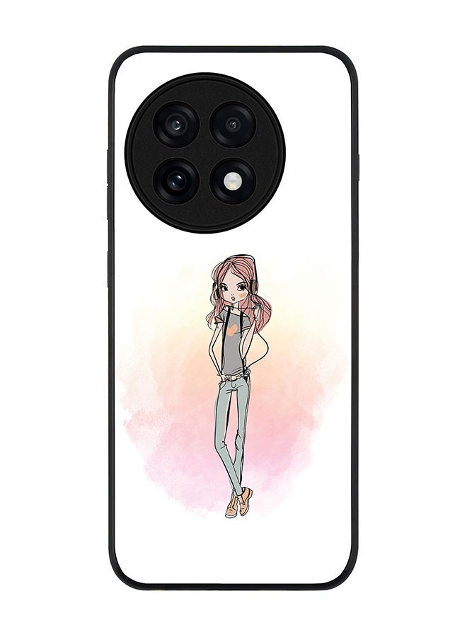 Stylizedd For OnePlus 13R / Ace 5 Pro Case,Slim fit Camera Protection, Shockproof Thin Phone cover  - Girl Next Door