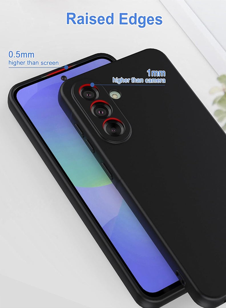 Case Up Compatible with Samsung Galaxy A17  Case, Soft & Premium Liquid Silicone [Anti-Scratch Microfiber Lining] Shockproof Protective Slim Phone Cover for Samsung Galaxy A17 2025, Black - Image 3