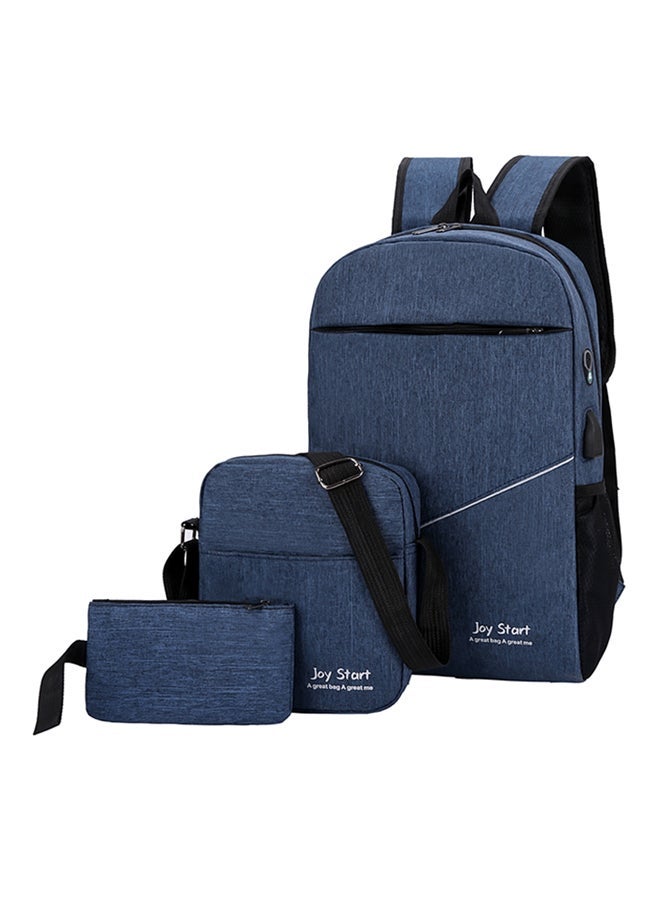 NIBEMINENT 3-Piece Composite Bag Set Blue - Image 1
