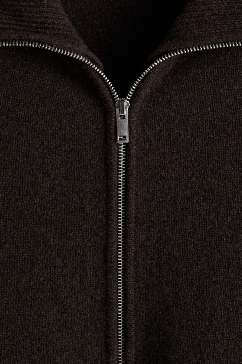 H&M Regular Fit Wool zip-through cardigan