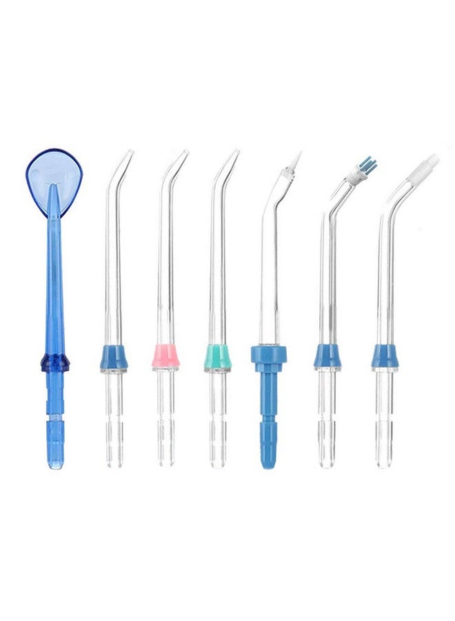 TUREWELL Dental Water Flosser nozzles, TUREWELL 7PCS Replacement Standard and Functional Jet Tips for Family Oral Irrigator FC165, FC168, FC169, FC166, FC163, FC162, FC188, FC288 - Image 1