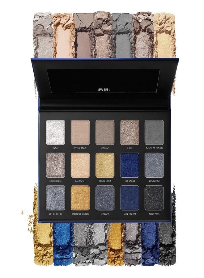 Milani Gilded Coast Eyeshadow Palette – 15 Luxe Shades with Matte, Shimmer & Metallic Finishes for Coastal-Inspired Looks - Image 1