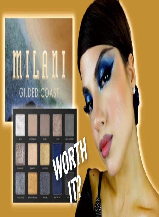 Milani Gilded Coast Eyeshadow Palette – 15 Luxe Shades with Matte, Shimmer & Metallic Finishes for Coastal-Inspired Looks - Image 2