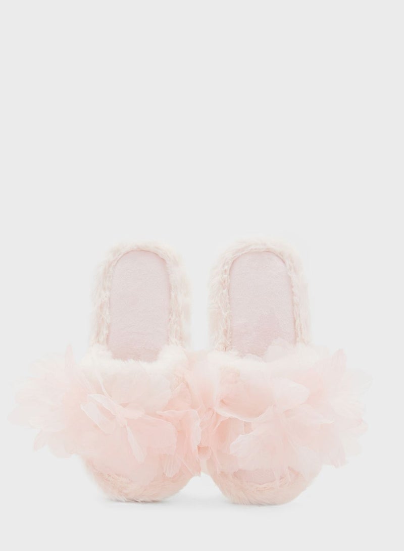 Ginger One Strap Fluffy Bedroom Slipper  - Image 4