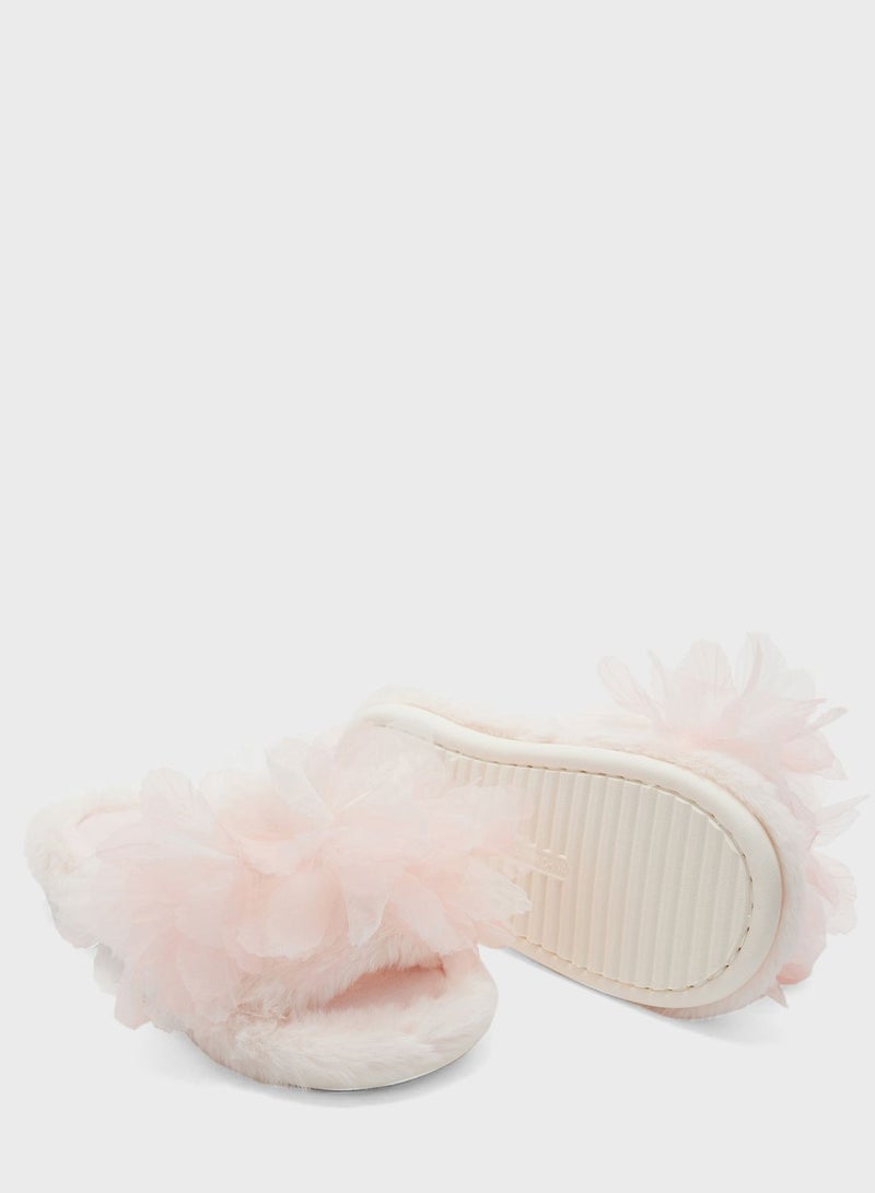 Ginger One Strap Fluffy Bedroom Slipper  - Image 3