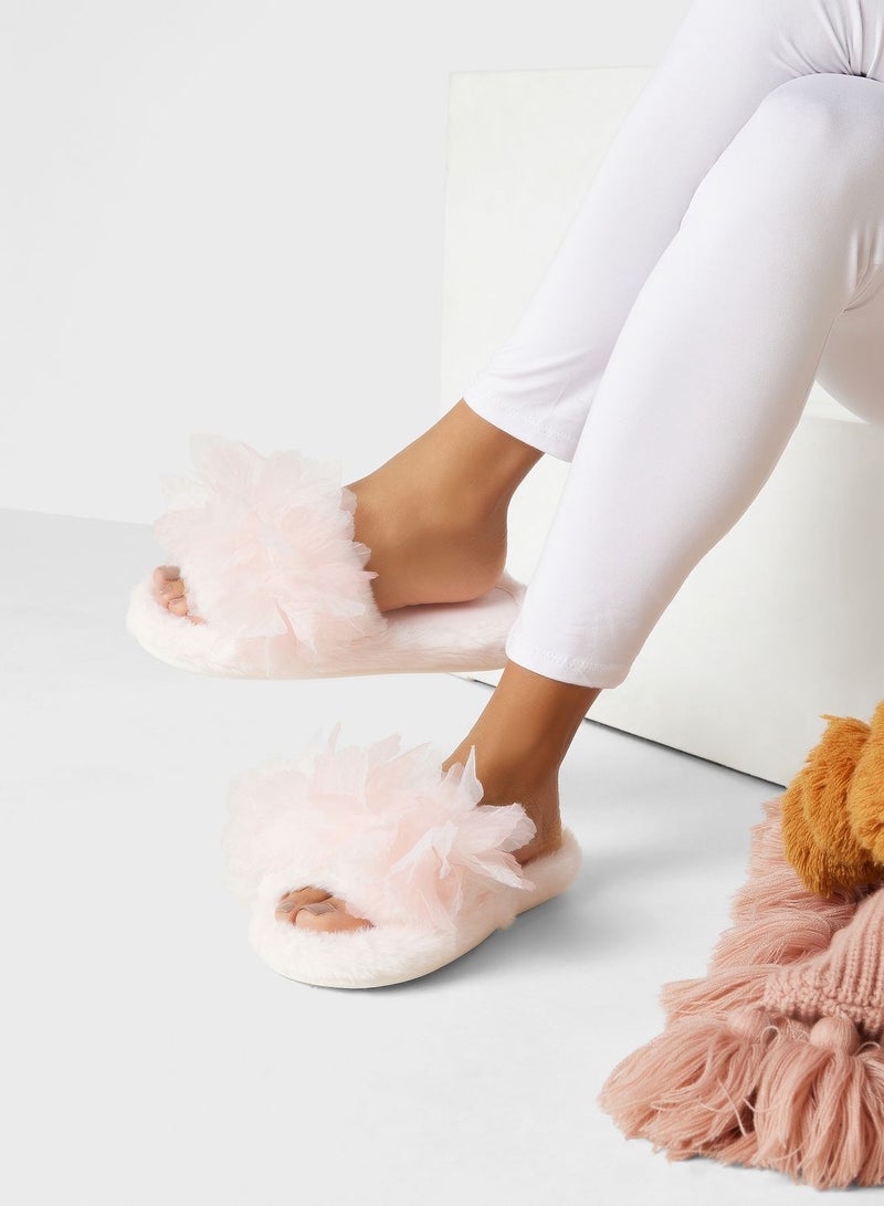 Ginger One Strap Fluffy Bedroom Slipper  - Image 5
