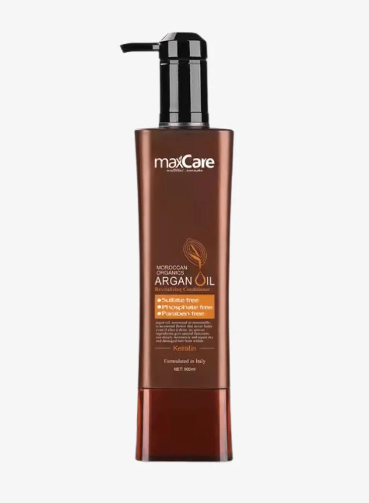 Maxcare Moroccan Organics Argan Oil Revitalizing Conditioner for Dry & Damaged Hair – 800ml - Image 1