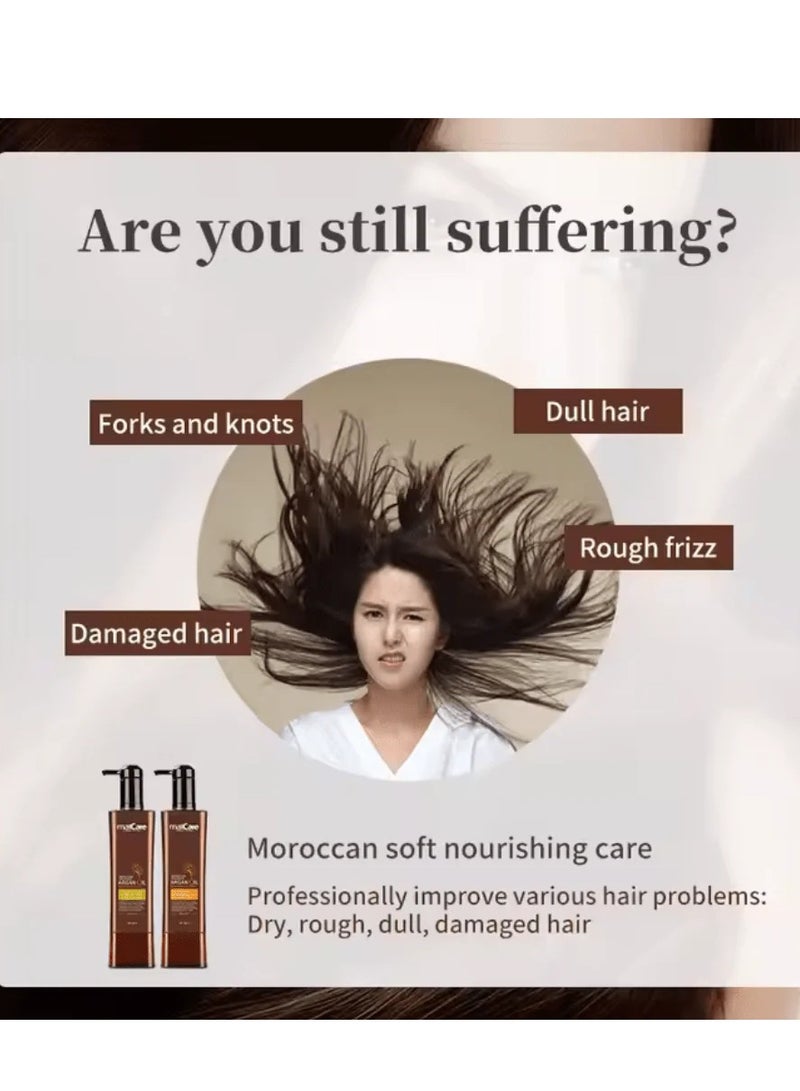 Maxcare Moroccan Organics Argan Oil Revitalizing Conditioner for Dry & Damaged Hair – 800ml - Image 5