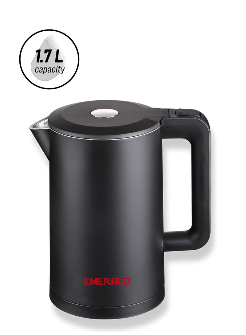 Emerald Cordless Electric Kettle, 2200W Power, 1.7L, with Auto Shut, 360-Degree Cord Design, Perfect for Warm Beverages, EK781KG. - Image 1
