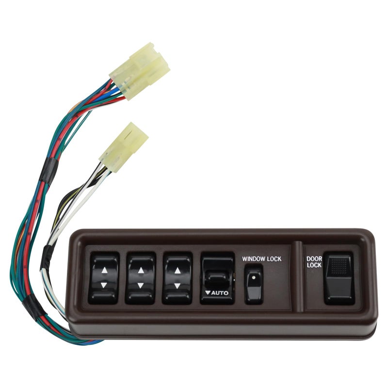 TRQ Front Left Power Window Switch Drivers Side Compatible with 19871990 Toyota Land Cruiser