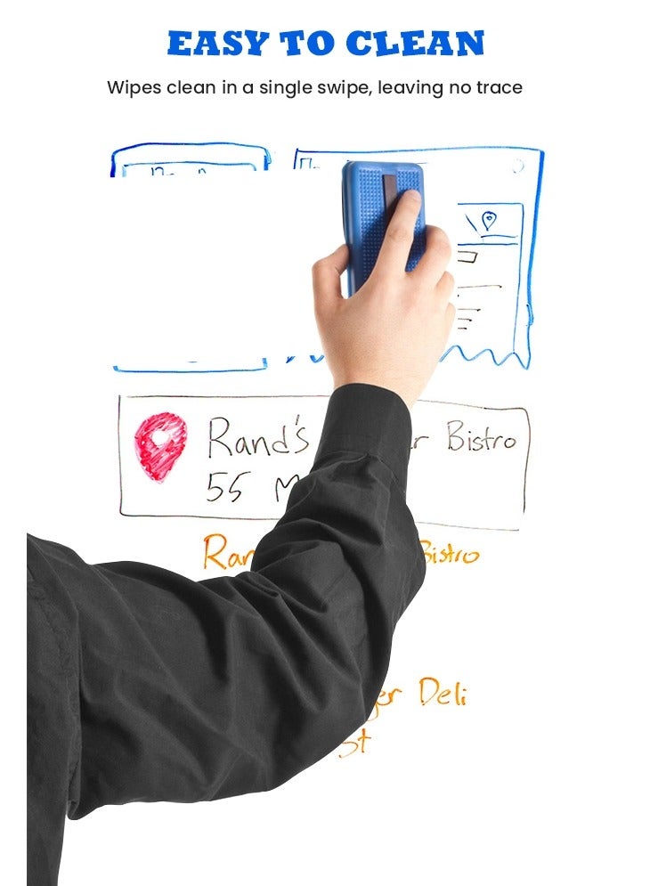 جيجيرو لوح مسح جاف متنقل مع حامل سبورة بيضاء مغناطيسي محمول وحامل سبورة بيضاء ولوح قلاب 60*90 سم - Image 4