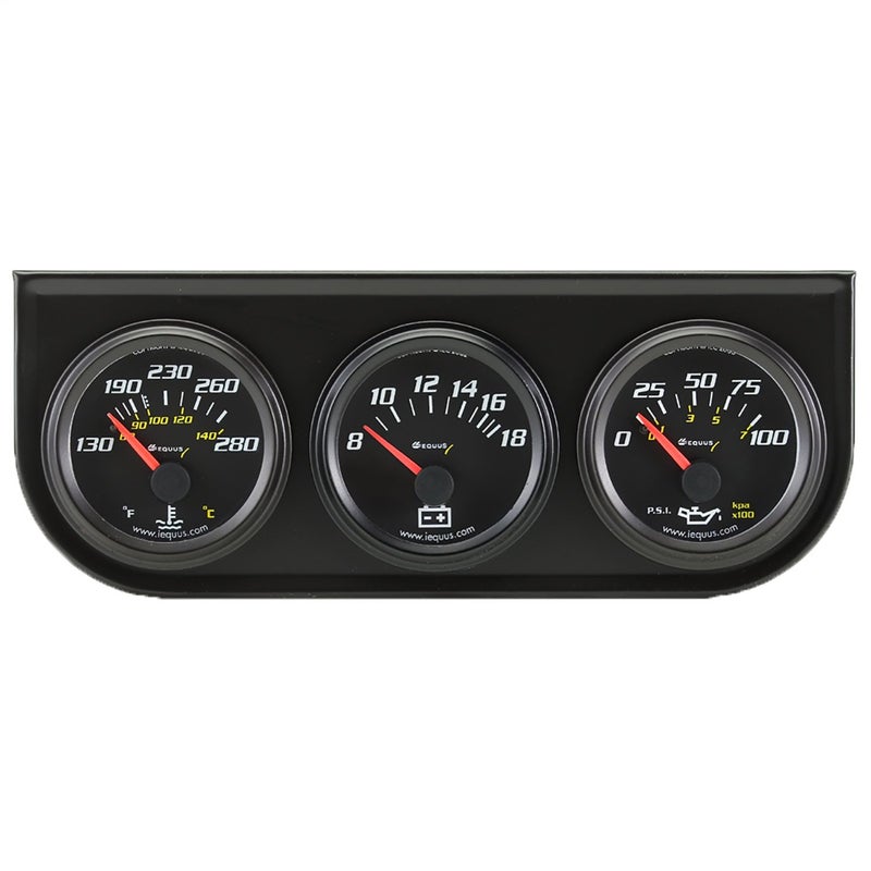 Equus 6200 2" Volt Triple Gauge Kit, Black - Image 5