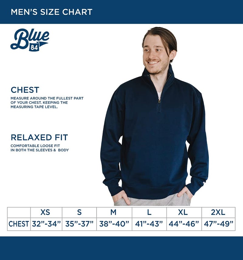 Blue 84 Men's Michigan State Spartans Quarter Zip Sweatshirt Icon Secondary, Alternate Color, Large - Image 4