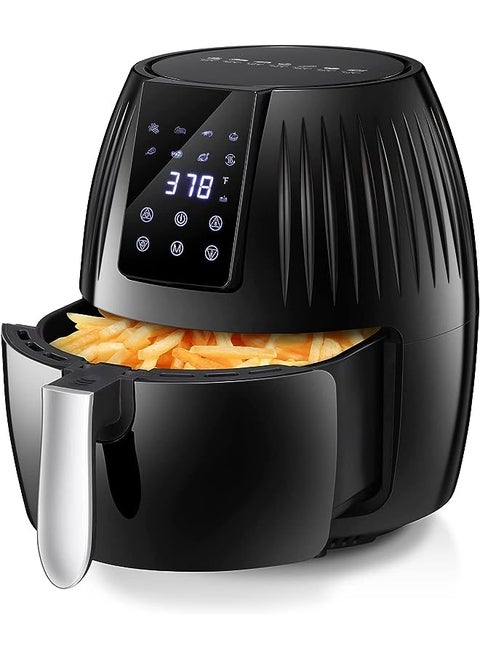 8-IN-1 Large Air Fryer With Non-stick Basket, LED Display, Temperature & Time Control