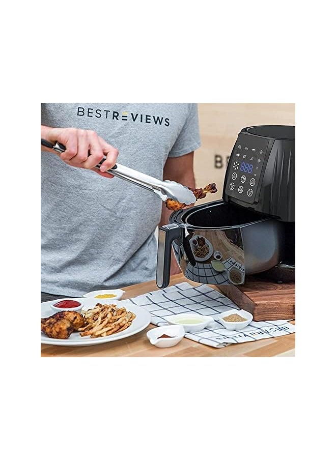 IAF - 8-IN-1 Large Air Fryer With Non-stick Basket, LED Display, Temperature & Time Control - Image 1