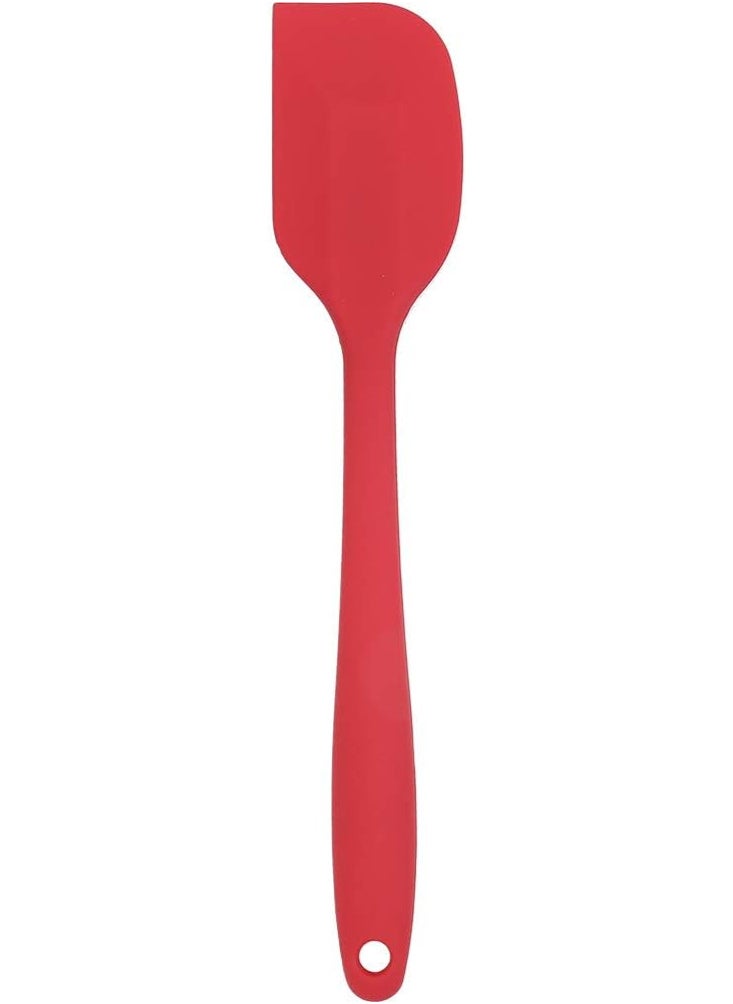 Clazkit Clazkit - YH547 Premium Silicone Non-Stick Heat Resistant Spatulas with Steel Core Kitchen Utensils Non-Stick for Cooking, Baking and Mixing, 27cm,Red  - Image 1
