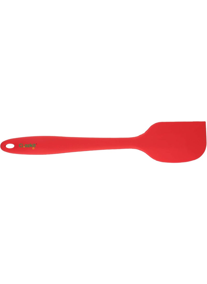 Clazkit Clazkit - YH547 Premium Silicone Non-Stick Heat Resistant Spatulas with Steel Core Kitchen Utensils Non-Stick for Cooking, Baking and Mixing, 27cm,Red  - Image 2