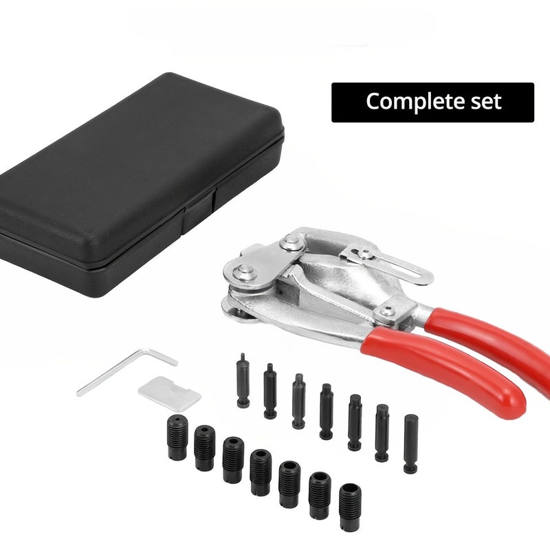 Heavy Duty Hole Punching Plier Set 16pcs Kit With Storage Case - Image 4