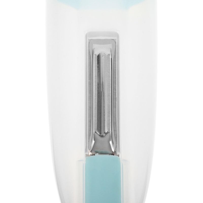 Stainless Steel Peeler with Storage Box Blue Handle for Vegetables and Fruits Kitchen Outdoor Use - Image 4
