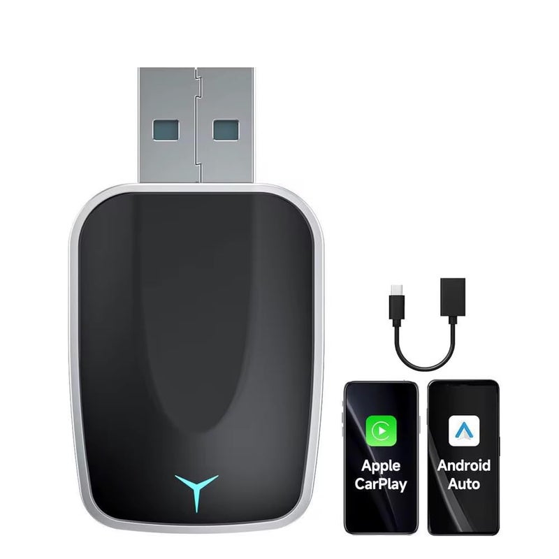 KINGSTER Tune™ 2-in-1 Wireless Car Adapter | Convert Wired Android Auto & Apple CarPlay to Wireless | Bluetooth Connectivity | Works with OEM Wired CarPlay/Android Auto | Plug & Play (Black) - Image 4