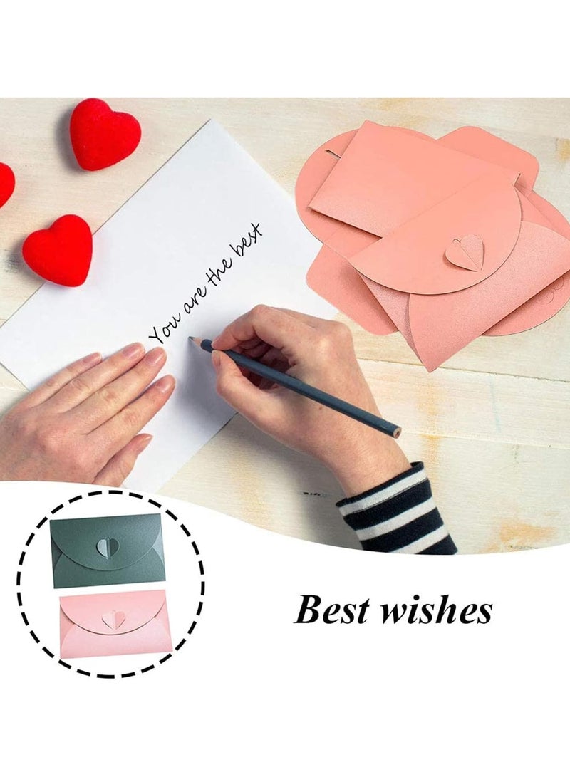 general Mini Envelopes, 20 Piece Gift Card Envelopes, Colourful Small Pocket Envelopes for Business Cards, Small Note Cards 2 Colours, Small Envelopes for Wedding, Birthday, Party Gift Cards - Image 3