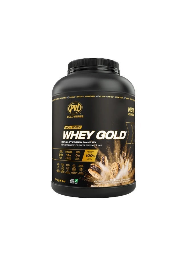 PVL Gold Series Whey Gold Ice Cream Cookies Smash Flavour 2.7 kg - Image 2