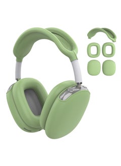 Generic Suitable For Silicone Transparent Shell Apple AirPods Max Headset Shell Anti-collision Three-piece Set-Color:Matcha Three-piece Set-Model:Airpodsmax Protective Sleeve  - Image 1