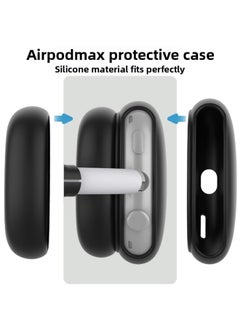 Generic Suitable For Silicone Transparent Shell Apple AirPods Max Headset Shell Anti-collision Three-piece Set-Color:Matcha Three-piece Set-Model:Airpodsmax Protective Sleeve  - Image 4