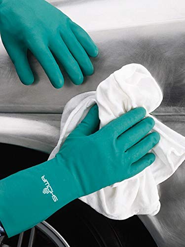 SHOWA 717 Nitrile Chemical Resistant Safety Glove, Unlined, Food Safe, 11 Mil Thick, 13" Length, Large (12 Pair) - Image 5
