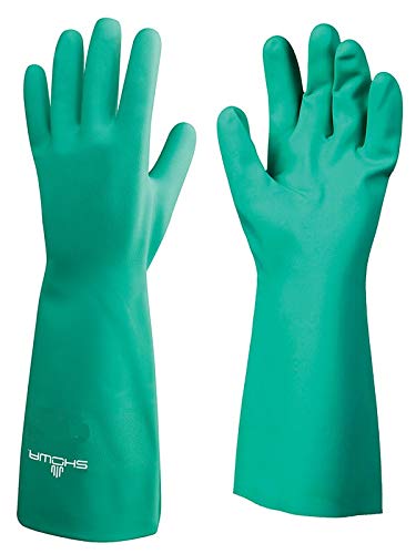 SHOWA 717 Nitrile Chemical Resistant Safety Glove, Unlined, Food Safe, 11 Mil Thick, 13" Length, Large (12 Pair) - Image 2