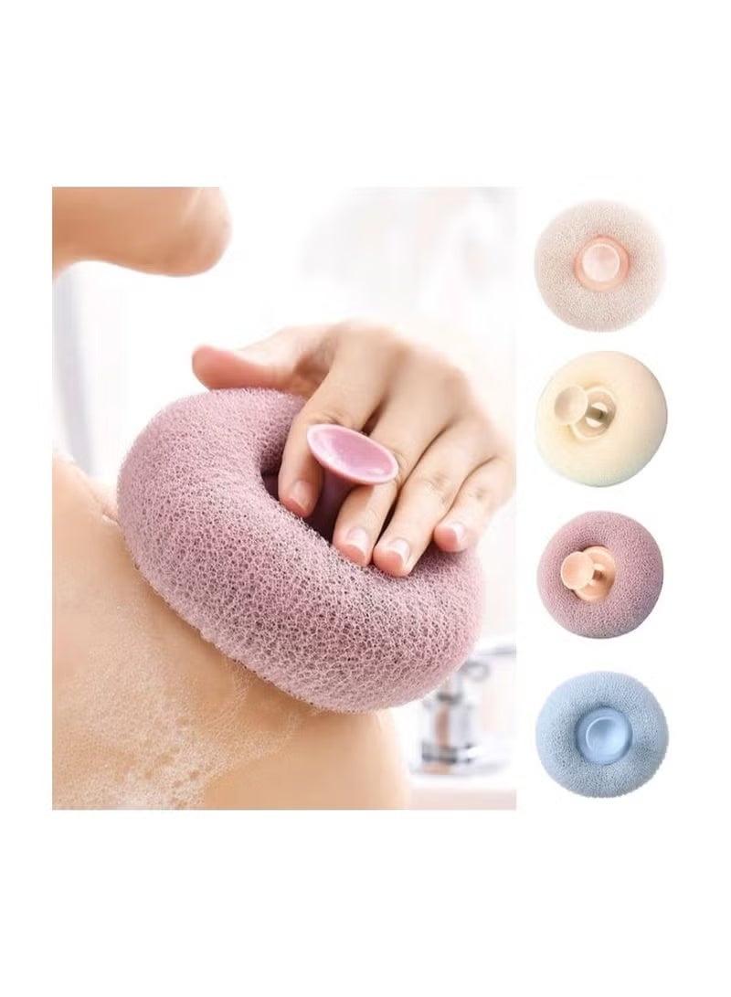 إسفنجة سبا - فرشاة استحمام ناعمة على شكل زهرة مع كوب شفط، تنظيف لطيف وفعال للنظافة اليومية للنساء والرجال (قطعة واحدة) - Image 5