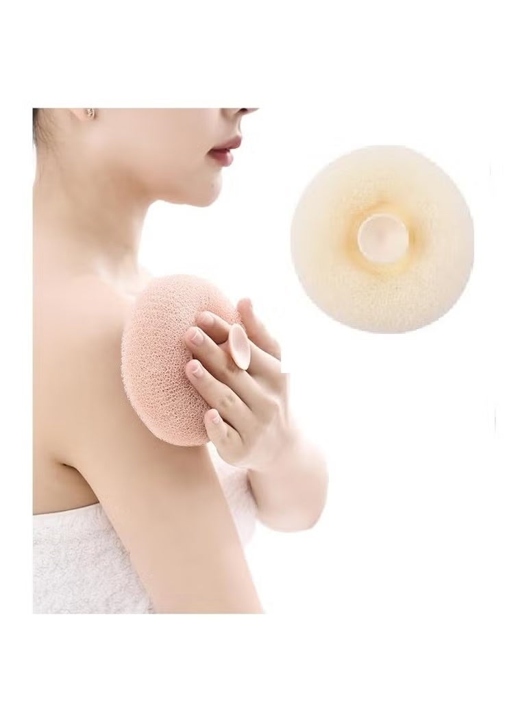 إسفنجة سبا - فرشاة استحمام ناعمة على شكل زهرة مع كوب شفط، تنظيف لطيف وفعال للنظافة اليومية للنساء والرجال (قطعة واحدة) - Image 3