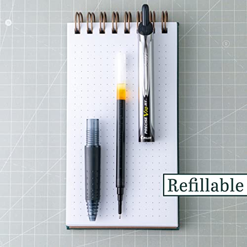 PILOT أقلام حبر سائل قابلة للسحب من نوع بايلوت بريسايس V10 RT، نقطة عريضة، 1.0 مم، حبر أسود، 6 قطع - Image 2