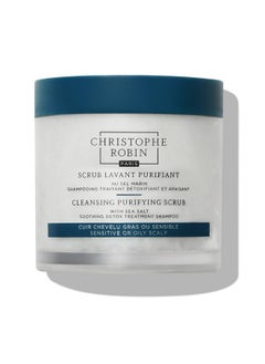 Christophe Robin Christophe Robin Cleansing Purifying Scrub with Sea Salt for Oily and Itchy Scalp Detox 250ml (Low Dioxane) 2024 Edition  - Image 1