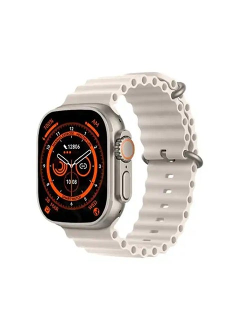 T800 Ultra Smart Watch For Unisex Fitness Activity, Heart Rate, Step Counter & Trackers Waterproof Watch 1.99 infinite Display Bluetooth Compatible with Android & iOS Smart Watch 49mm Series Silver