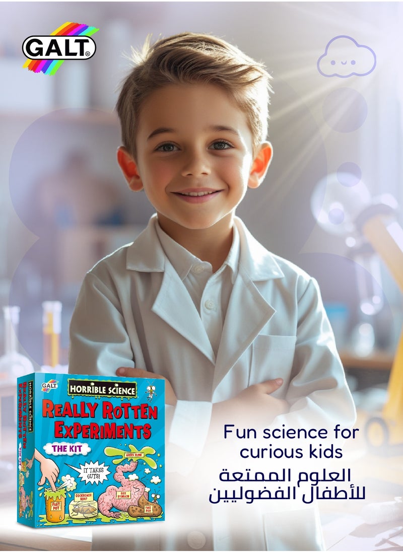 Galt Toys - Really Rotten Experiments Kit for Kids | Make Slime Fake Poo Cockroach Soap Vomit | Fun Gross Science Lab Toy | Craft Set for Boys & Girls Ages 8+ | 26x7.5x27cm - Image 1