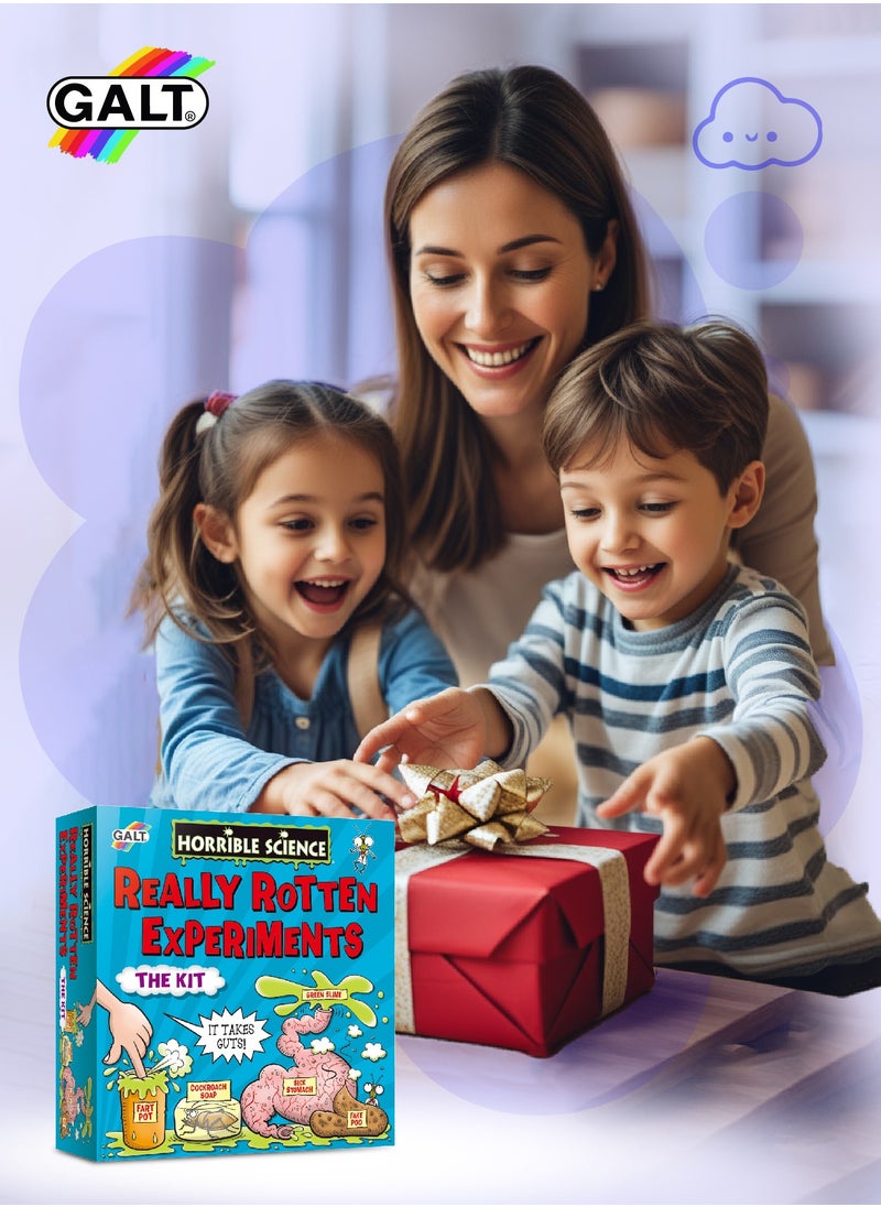 Galt Toys - Really Rotten Experiments Kit for Kids | Make Slime Fake Poo Cockroach Soap Vomit | Fun Gross Science Lab Toy | Craft Set for Boys & Girls Ages 8+ | 26x7.5x27cm - Image 1