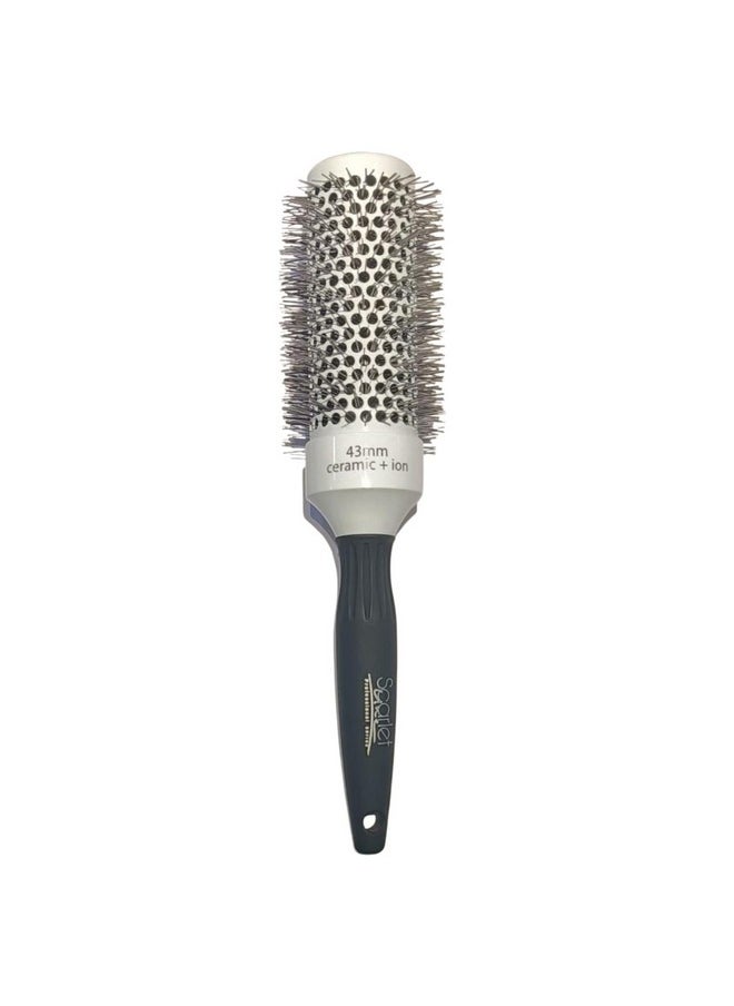 Scarlet Line - Professional Round Brush For Blow Drying Ceramic Ion Thermal Barrel Brush For Precise Styling Lightweight Round Hair Brush For Women_43Mm - Image 1