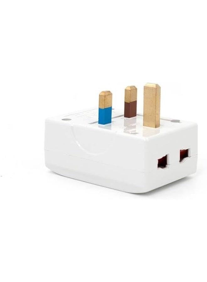 MOMENT MOMENT 1 Pack Universal AC Power Plug EU/USA/AU to UK GB England AC Power Plug Adapter Travel Converter, 3 Pin Travel Wall Plug Converter - Image 2