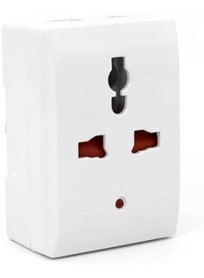 MOMENT MOMENT 1 Pack Universal AC Power Plug EU/USA/AU to UK GB England AC Power Plug Adapter Travel Converter, 3 Pin Travel Wall Plug Converter - Image 1