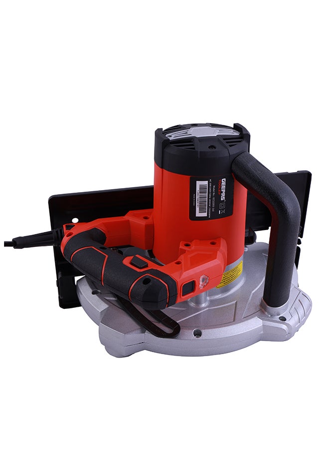 GEEPAS 235mm Multi-Purpose Circular Saw, Bevel Angle Joint Cuts - 85mm Cutting Depth, Depth & Angle Adjustment | Ideal for Wood, Mild Steel & Plastic Red/Silver/Black - Image 4
