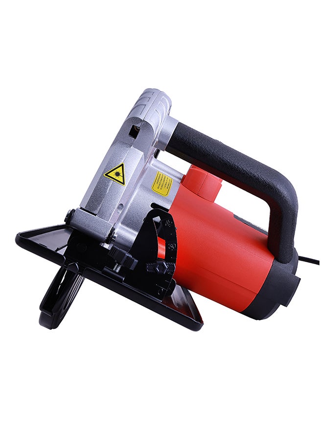 GEEPAS 235mm Multi-Purpose Circular Saw, Bevel Angle Joint Cuts - 85mm Cutting Depth, Depth & Angle Adjustment | Ideal for Wood, Mild Steel & Plastic Red/Silver/Black - Image 5