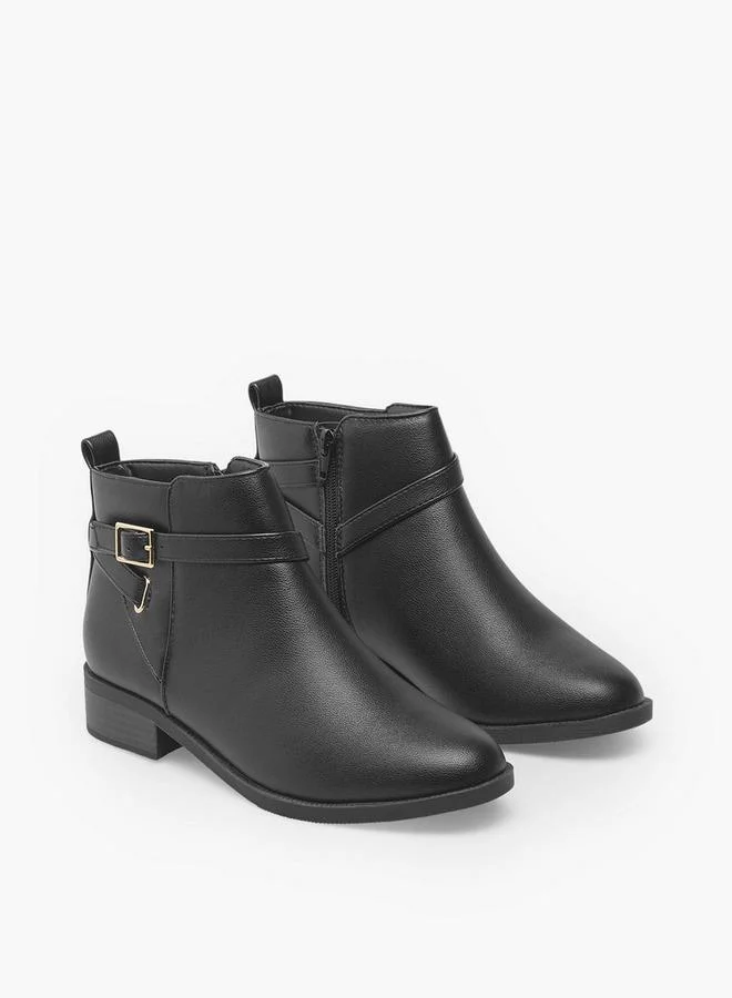 Women Zip Closure Ankle Boots