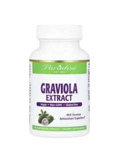 Paradise Herbs Paradise Herbs, Graviola Extract, 250 mg, 60 Vegetarian Capsules  - Image 1