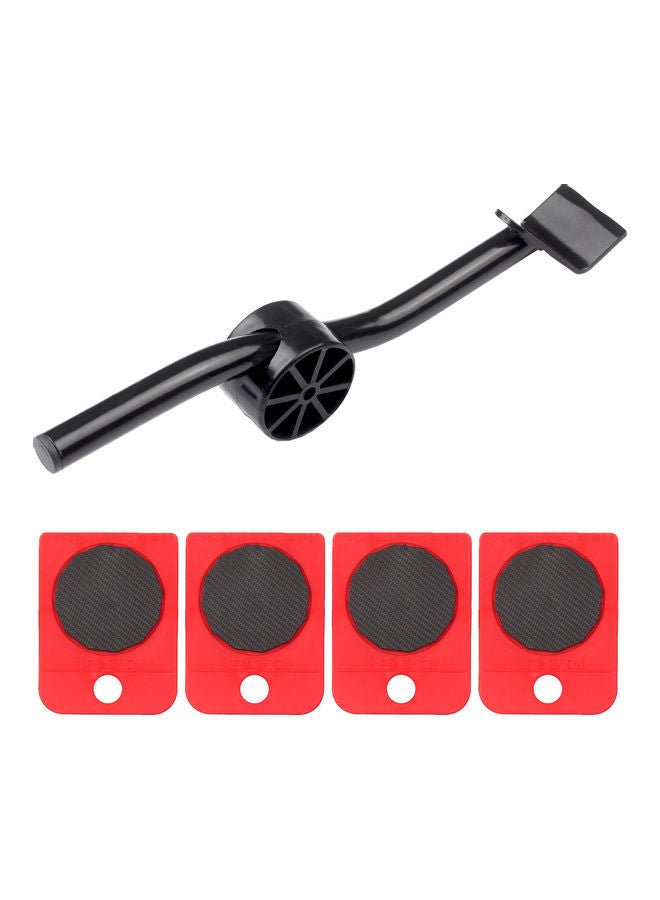 NIBEMINENT Easy Moving System With 4 Wheel Sliders Lifter Kit Black/Red 35 x 9cm 