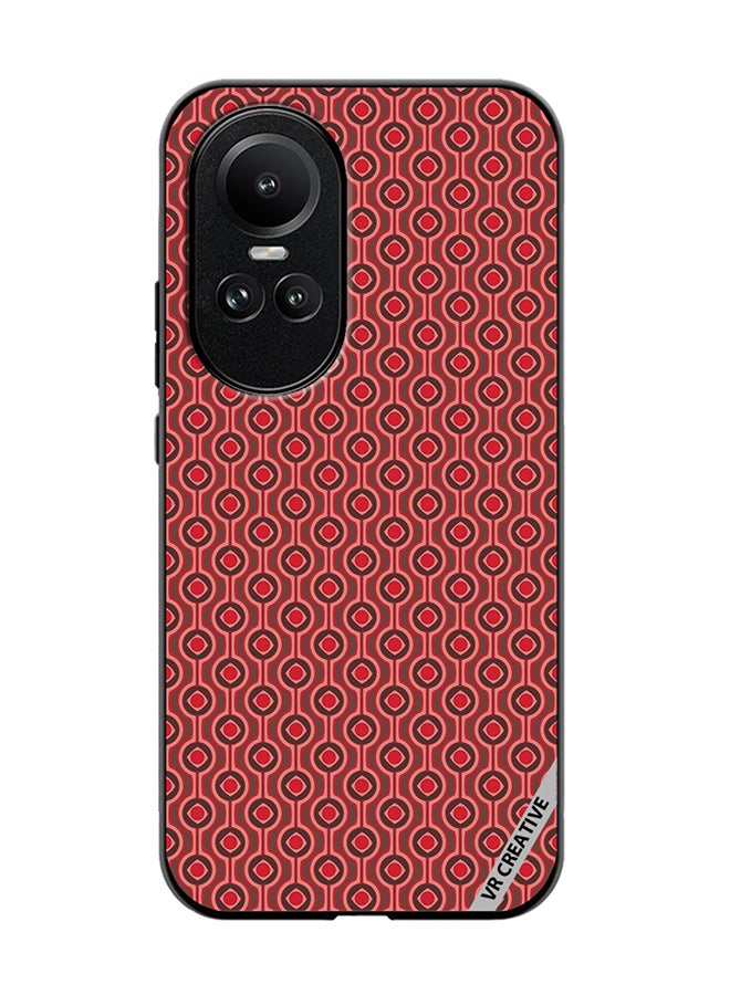 VR CREATIVE Protective Case Cover For Oppo Reno 10 Pro Pattern Red Design Multicolour - Image 1