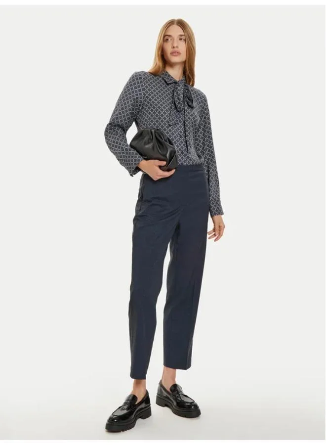 TOMMY HILFIGER Slim Fit Printed Tie Detail Top