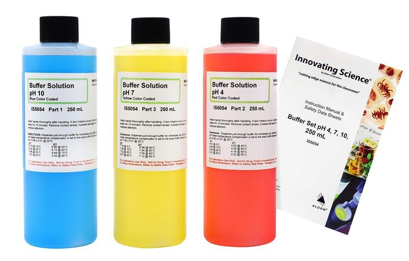 ALDON Innovating Science 250mL Buffer Calibration Kit - pH 4, 7, and 10 Solutions - Image 2