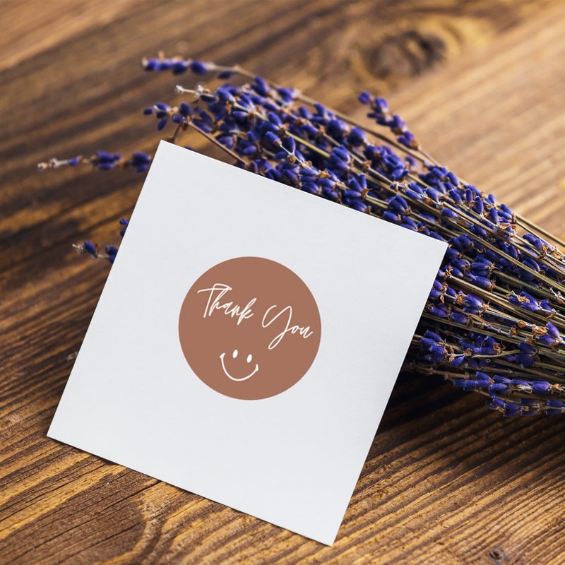 Inch Thank You Sticker Flowers Floral Decorative Sticker 500 Sheets/Roll for Scrapbooking Greeting Cards Gift Bag Wraps Flower Bouquets Business Birthdays Weddings - Image 4